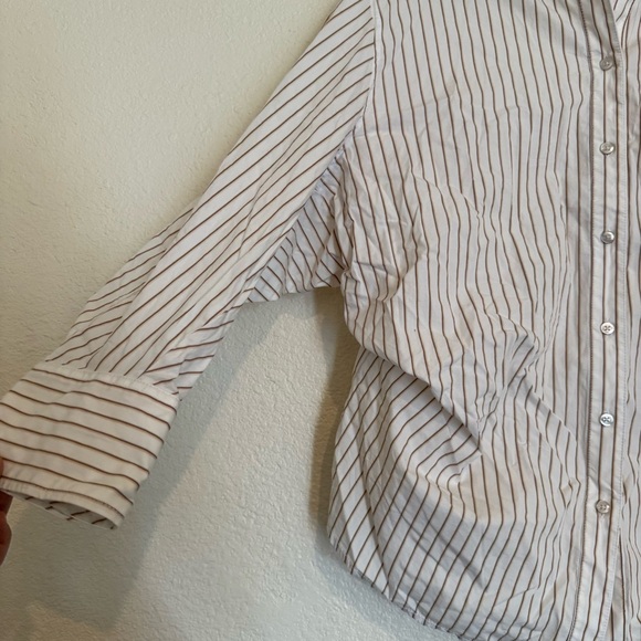 NWOT free people Sabine Striped Articulated Shirt - Picture 10 of 15